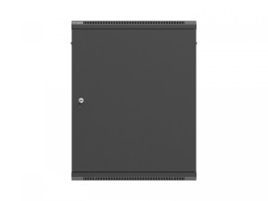 Lanberg Szafa instalacyjna rack wisząca 19 cali 15U 600x600 czarna drzwi metalowe (flat pack)