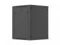Lanberg Szafa instalacyjna rack wisząca 19 cali 15U 600x600 czarna drzwi metalowe (flat pack)