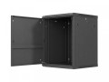 Lanberg Szafa instalacyjna rack wisząca 19 cali 15U 600x600 czarna drzwi metalowe (flat pack)