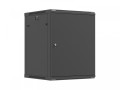 Lanberg Szafa instalacyjna rack wisząca 19 cali 15U 600x600 czarna drzwi metalowe (flat pack)