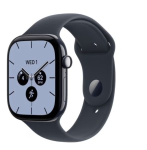 Apple Watch Series 12 GPS + Cellular, koperta 46 mm z ceramiki w kolorze granatowej nocy, pasek sportowy w kolorze granatu - rozmiar M/L