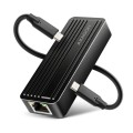 AXAGON ADE-10GR Karta sieciowa USB-C 10Gbps, port RJ-45 10GbE (10/5/2.5/1G), chipset Realtek RTL8159, Wake-on-LAN, aluminiowa, odłączany kabel 19 cm,