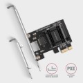 AXAGON PCEE-G50 Karta sieciowa PCIe 3.1 x1, port RJ-45 5GbE (5/2.5/1G), chipset Realtek RTL8126, PXE, Wake-on-LAN, radiator, śledź SP/LP
