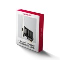 AXAGON PCEE-G50 Karta sieciowa PCIe 3.1 x1, port RJ-45 5GbE (5/2.5/1G), chipset Realtek RTL8126, PXE, Wake-on-LAN, radiator, śledź SP/LP