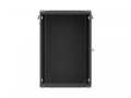 Lanberg Szafa instalacyjna rack wisząca 19 cali 18U 600x450 czarna drzwi perforowane (flat pack)