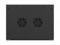 Lanberg Szafa instalacyjna rack wisząca 19 cali 18U 600x450 czarna drzwi perforowane (flat pack)