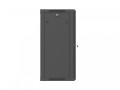 Lanberg Szafa instalacyjna rack wisząca 19 cali 18U 600x450 czarna drzwi perforowane (flat pack)