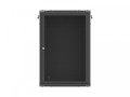 Lanberg Szafa instalacyjna rack wisząca 19 cali 18U 600x600 czarna drzwi perforowane (flat pack)